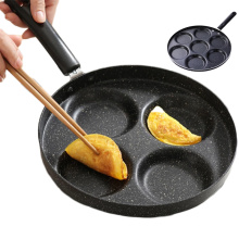 Kitchen Fried Egg Steak Creative Cooking Breakfast Maker Pot  Fume 4 Hole Omelet Egg Waffle Pan